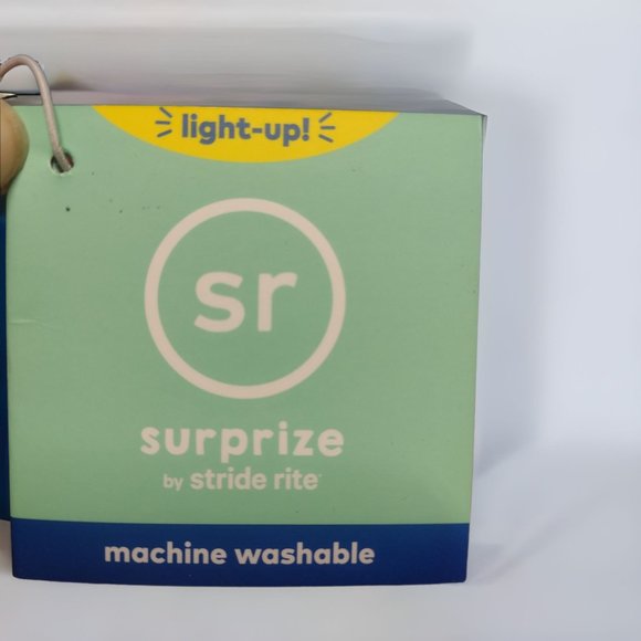 NWT Surprize By Stride Rite Boys Light Up Water Shoes Memory Foam Blue Size 12 - Picture 10 of 11